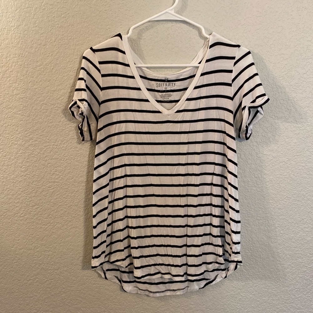 American Eagle Soft and Sexy Striped Tee